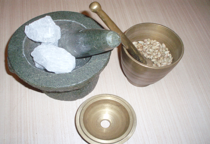 Herbal preparation bowls and granules